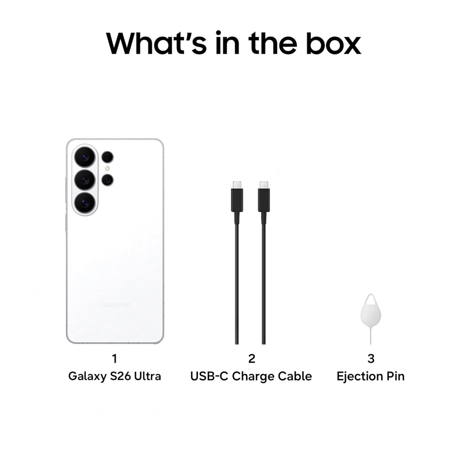 Samsung Galaxy S26 Ultra 5G (White, 12GB RAM, 256GB Storage) with Built-in Privacy Display, AI Phone, Photo Assist, Creative Studio, 200MP Camera, 5000mAh Battery and Snapdragon 8 Elite Gen 5 - Image 2